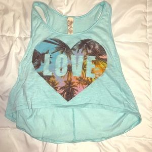 Aqua Love Tank Top